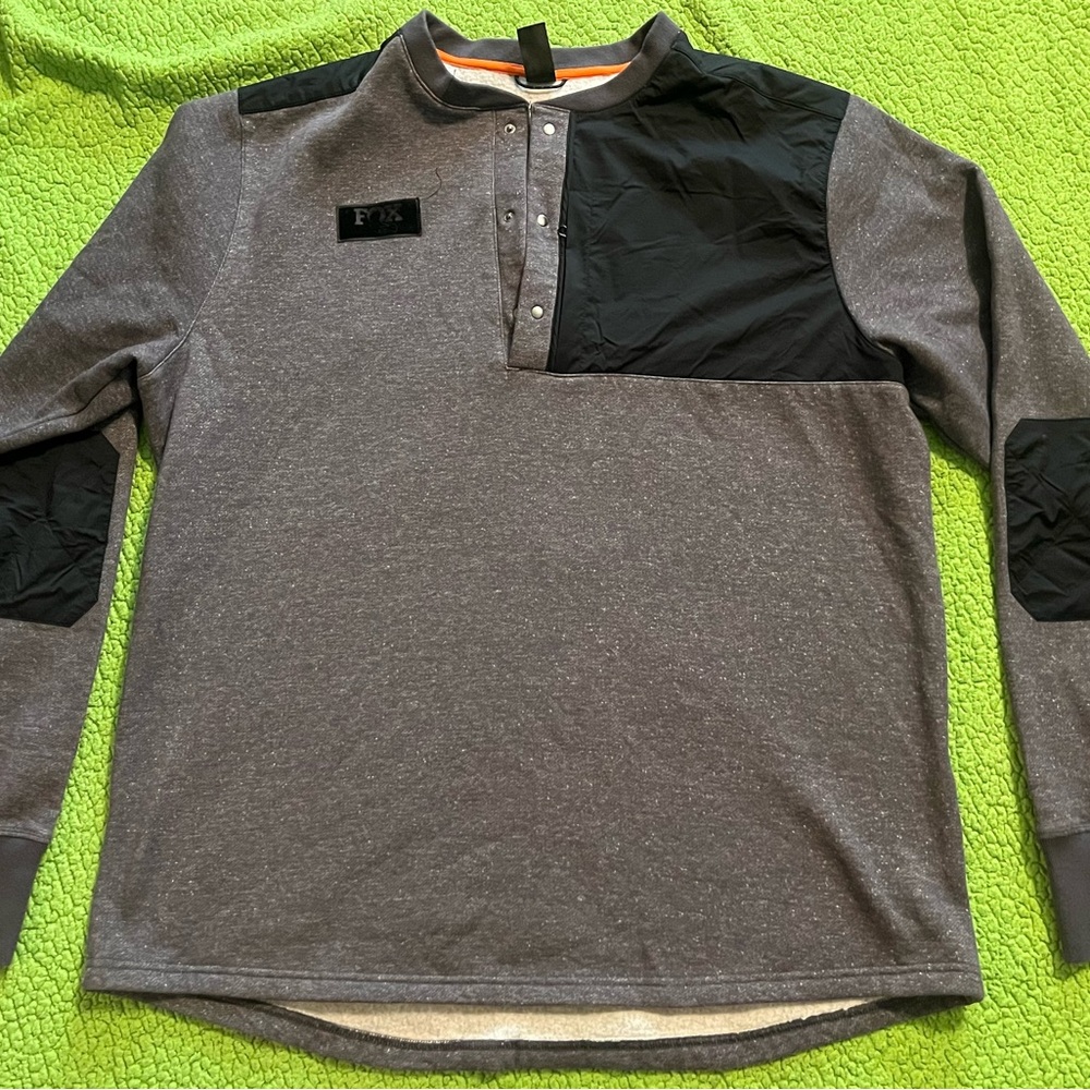Fox Men's Gray and Black Lightweight Shirt Jacket